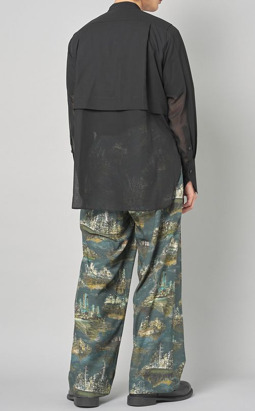 ウールシアーボイルタキシードシャツ