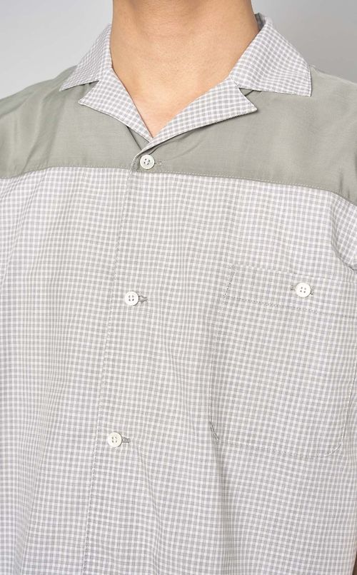 チェックワイドオープンシャツ