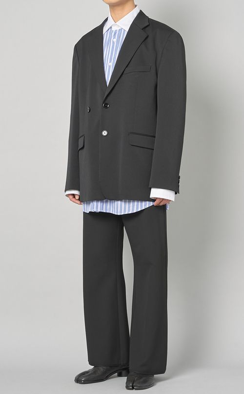 ストライプクレリックビッグシャツ