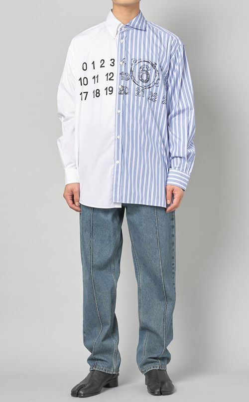 センターパイピングデニム