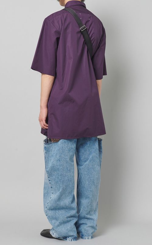 コットンポプリンショートスリーブシャツ