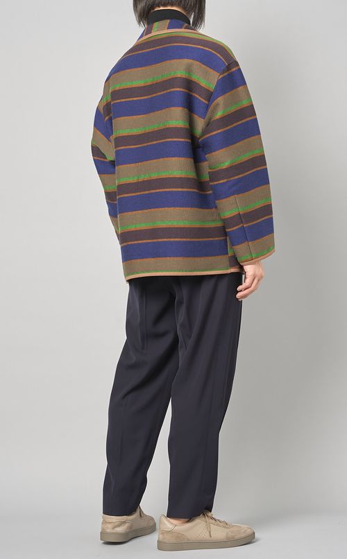 ランダムボーダーブルゾン