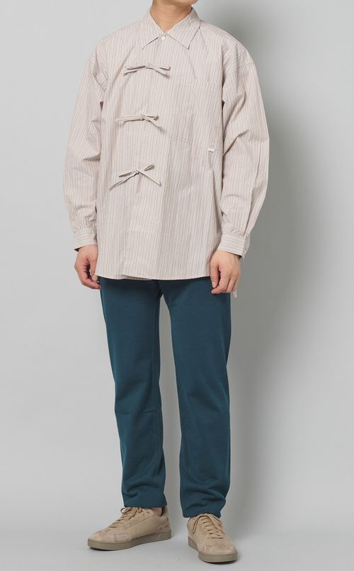 ストライプオーバーシャツ