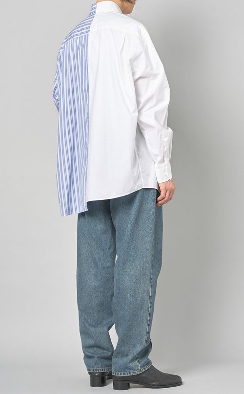 バイカラーロゴプリントシャツ