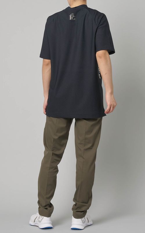 【手洗い可】メッシュモックTシャツ