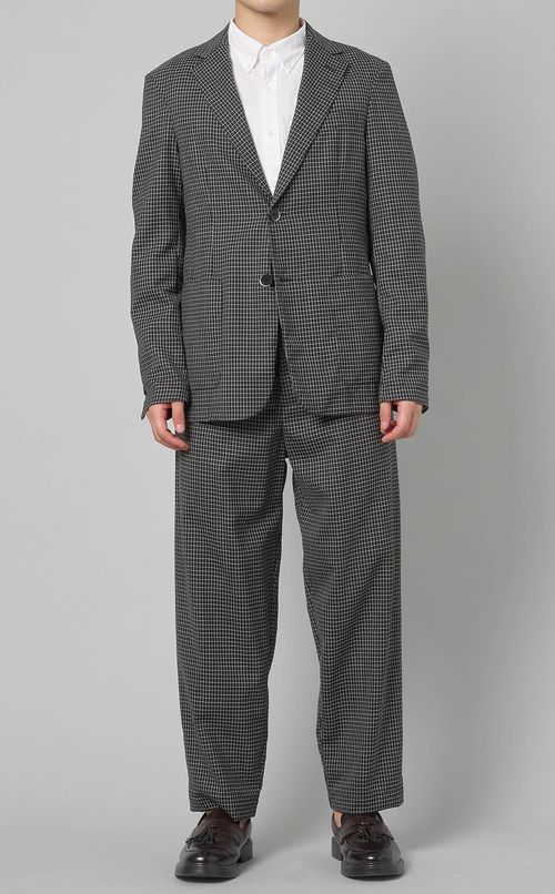 チェックウールパンツ