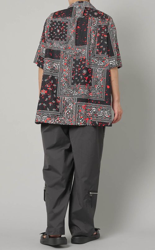 バンダナプリントショートスリーブシャツ