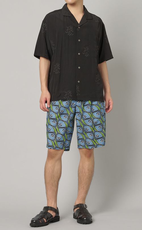 エンブロイダリーオープンカラーシャツ