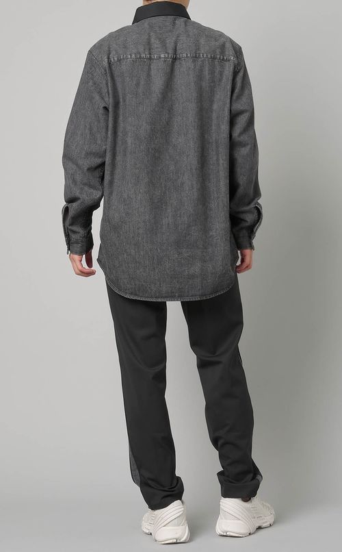 バイカラーデニムシャツ