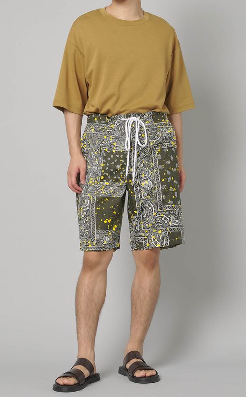 バンダナプリントショートパンツ