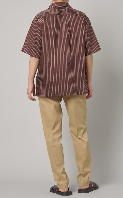 エアファインストライプオープンシャツ