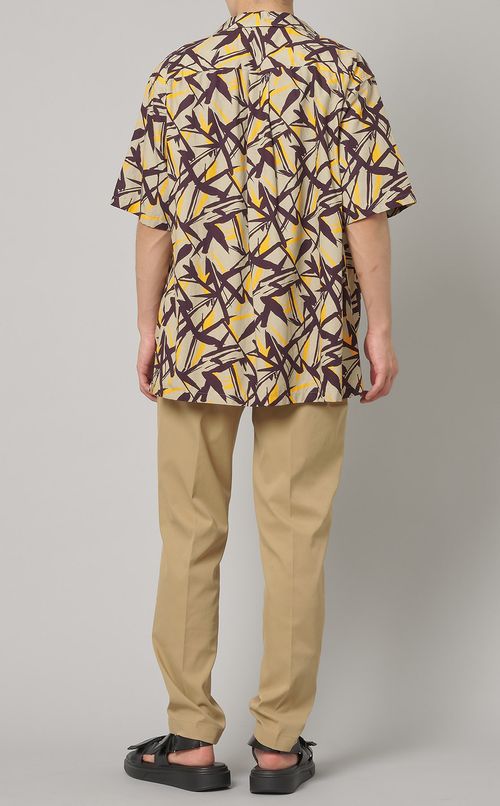 バティック柄ショートスリーブシャツ