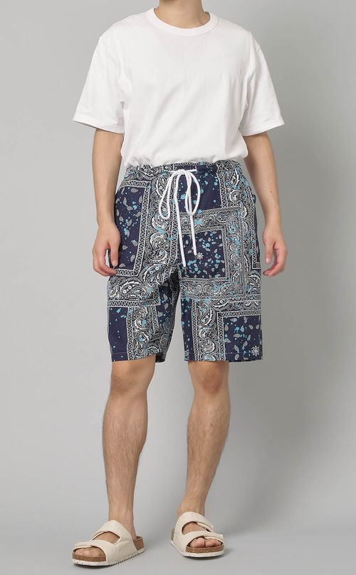 バンダナプリントショートパンツ