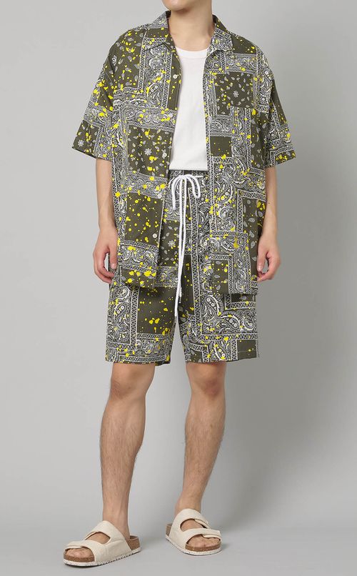 バンダナプリントショートパンツ