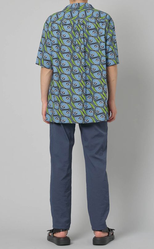 バティック柄ショートスリーブシャツ