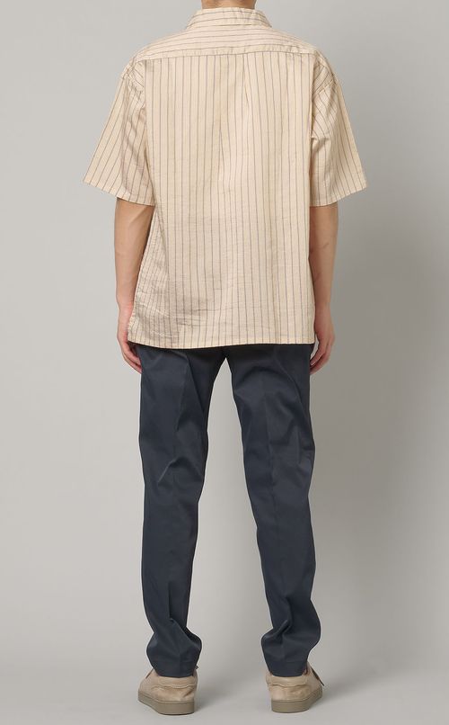 エアファインストライプオープンシャツ