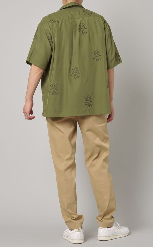 エンブロイダリーオープンカラーシャツ