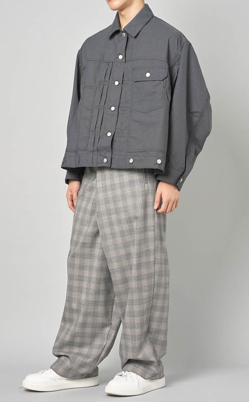 チェックラップパンツ