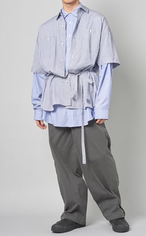 ベルテッドショートスリーブシャツ