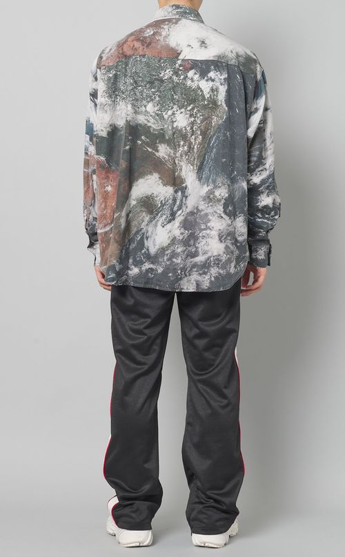 テンセルツイルプリントシャツ