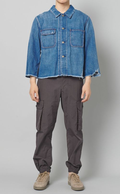 ライトデニムカバーオールジャケット