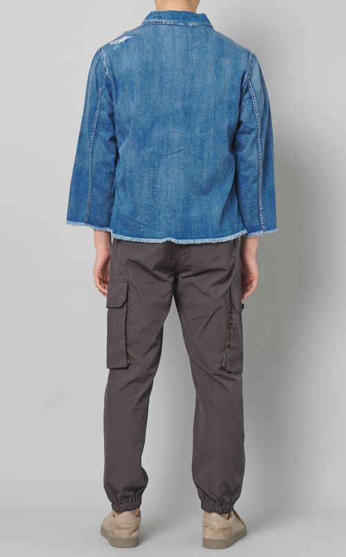 ライトデニムカバーオールジャケット