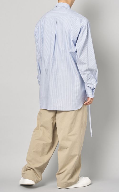 アシンメトリーベルテッドシャツ