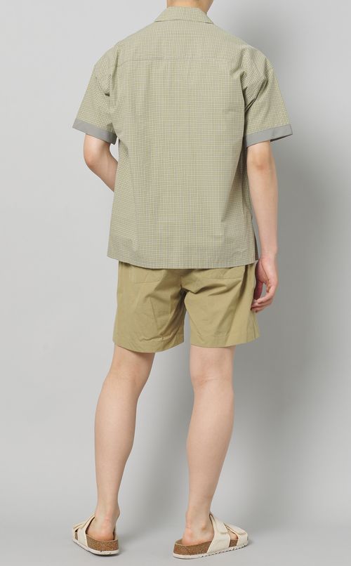 チェックジップポロ