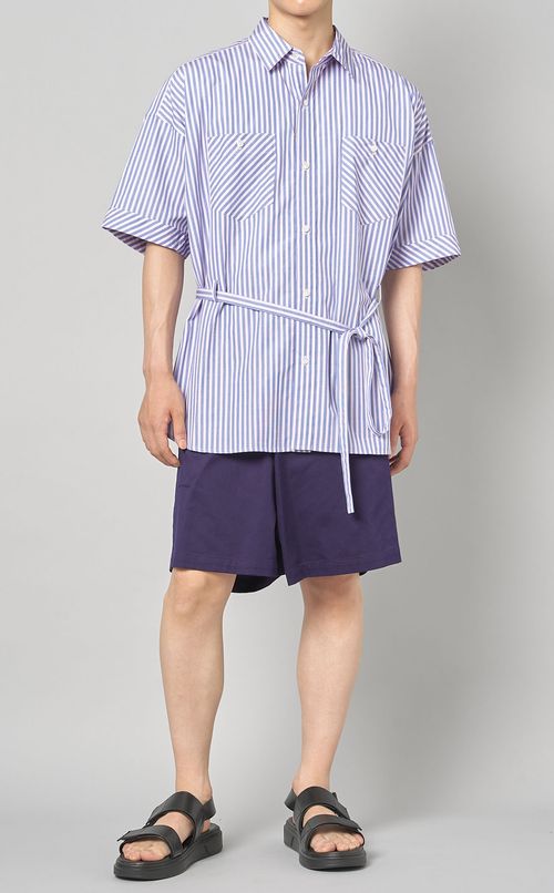 ベルテッドショートスリーブシャツ