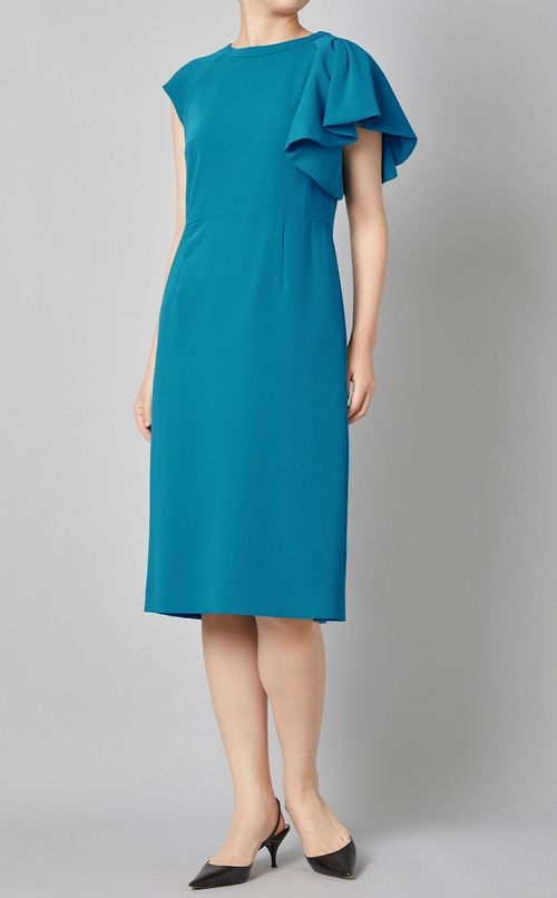 アシンメトリースリーブワンピース