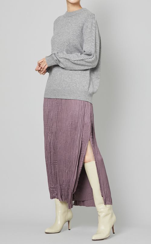 アームステッチニットプルオーバー