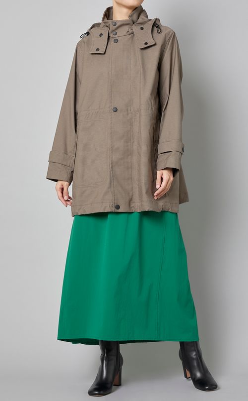 ショートフードライトコート