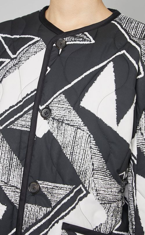 オルテガジオメトリックキルトジャケット