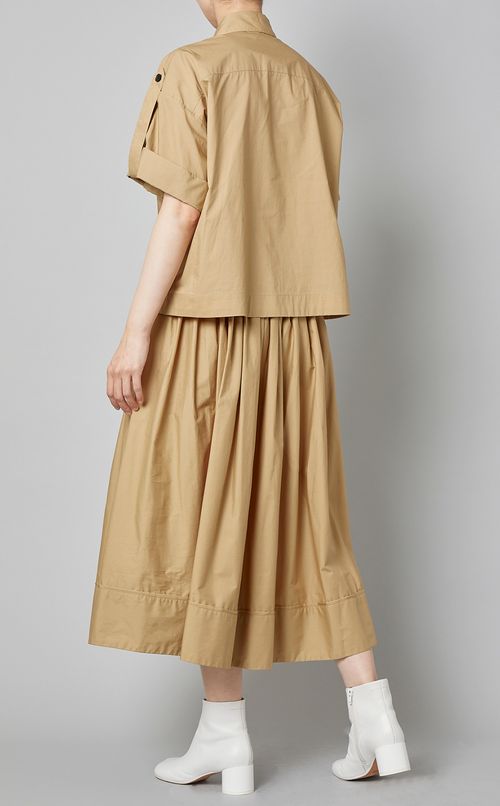 コットンギャザーロングスカート