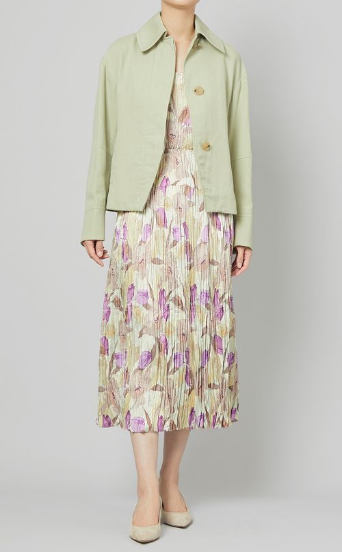 コットンショート丈ジャケット