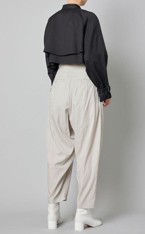 スタンドネックショートトレンチ