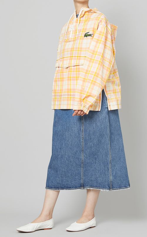 マルチチェックフーデットパーカー