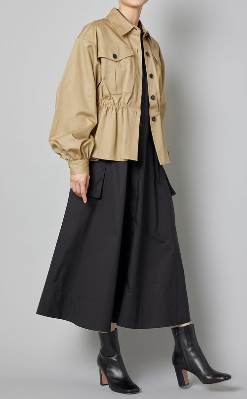 トレンチショートシャツブルゾン