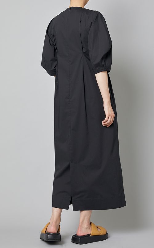 ノットハーフスリーブシャツワンピース