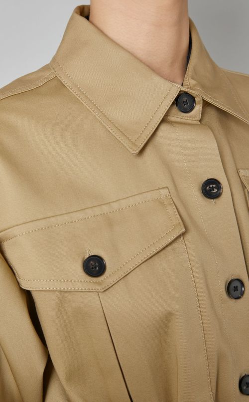 トレンチショートシャツブルゾン