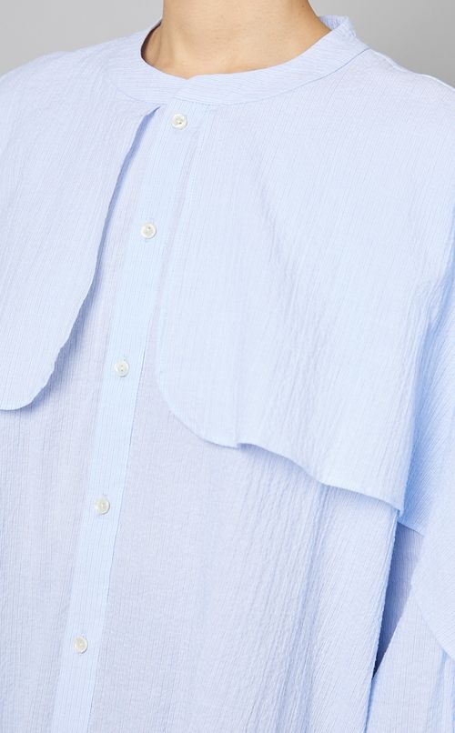 コットンフレアスリーブシャツ