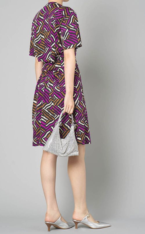 プリントタイバックジャージワンピース