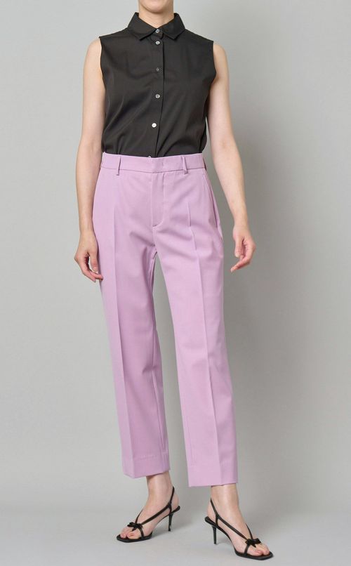 スーピマコットンクロップドシャツ