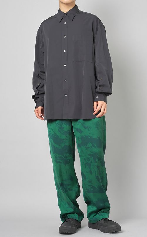 マーブルサテンイージーパンツ