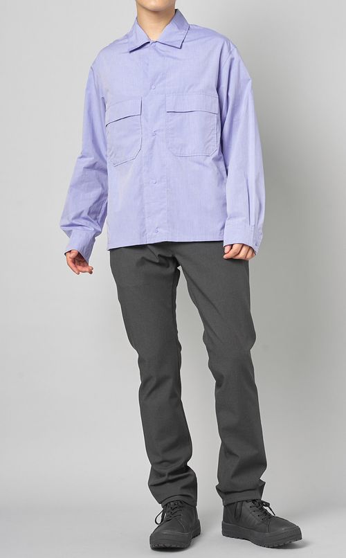 シャンブレーシャツブルゾン