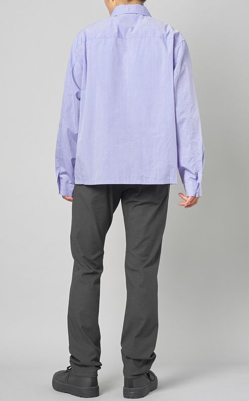 シャンブレーシャツブルゾン