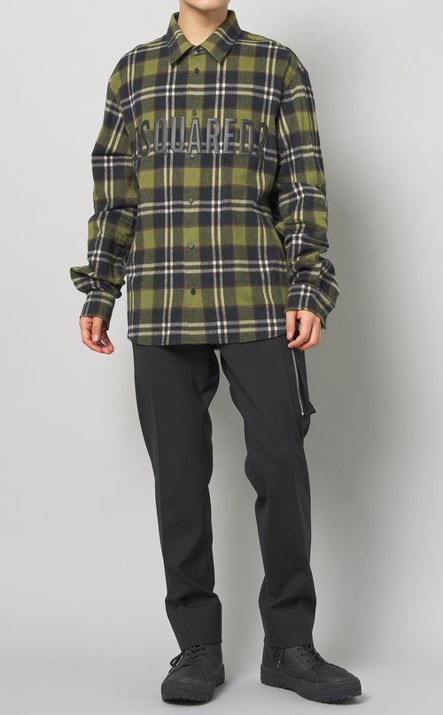 ストレッチウールシガレットパンツ