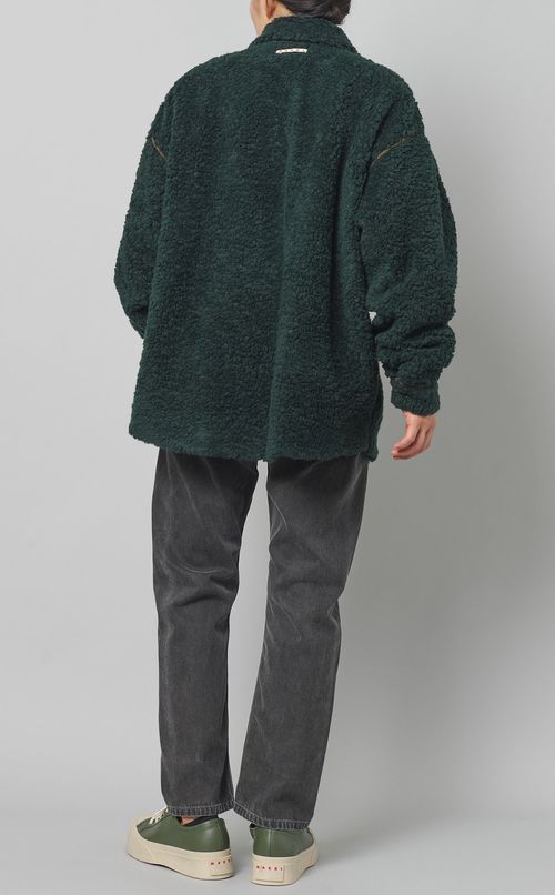 ボアジップシャツブルゾン