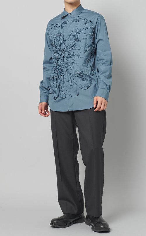 テープエンブロイダリーシャツ