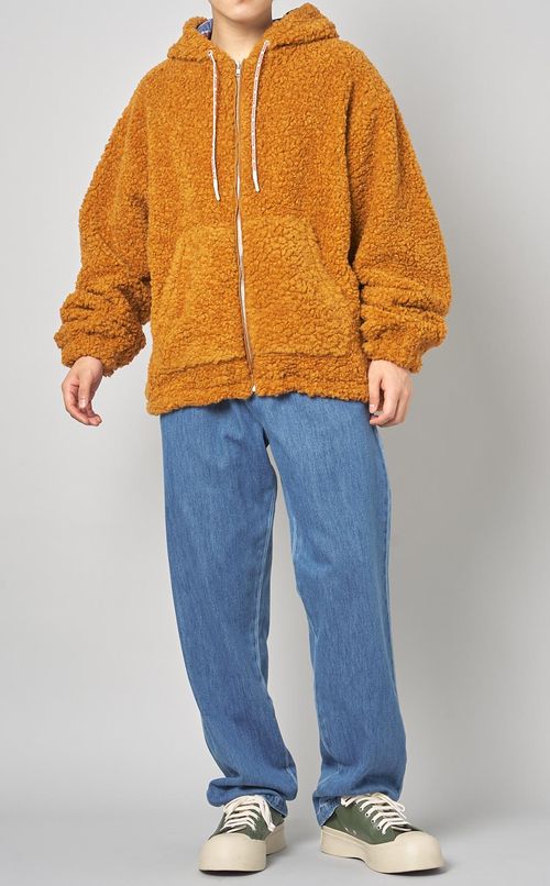 ボアフードブルゾン